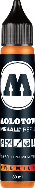 Molotow One4All Paint Refill #218 Neon Orange Fluorescent 30ml