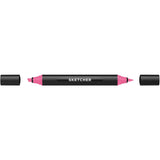 Molotow Sketcher Marker Brush + Chisel Shock Pink Middle