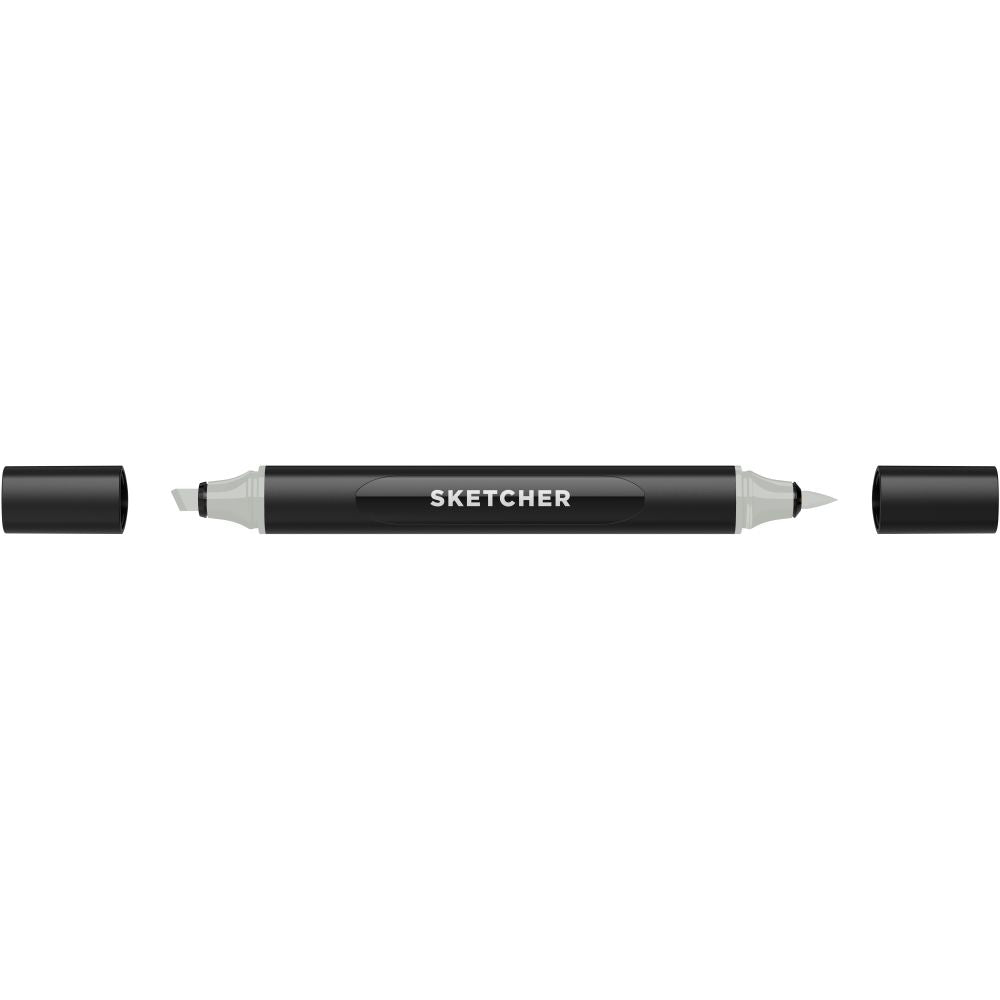 Molotow Sketcher Marker Brush + Chisel Green Grey 3