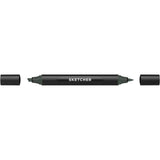 Molotow Sketcher Marker Brush + Chisel Green Grey 5