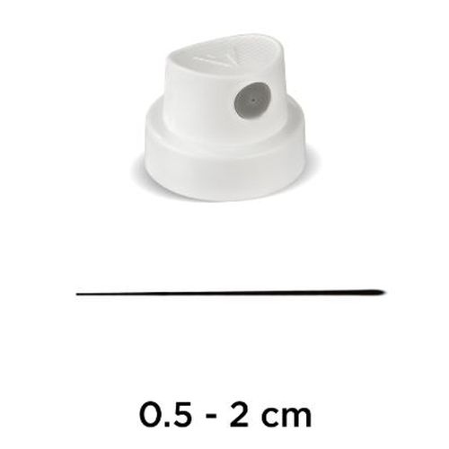Molotow Spray Paint Cap Super Skinny White/Grey Packet 100