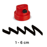 Molotow Spray Paint Cap Calligraphy Red/Black Packet 5