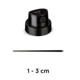 Molotow Spray Paint Cap Super Skinny Black/Black Packet 5