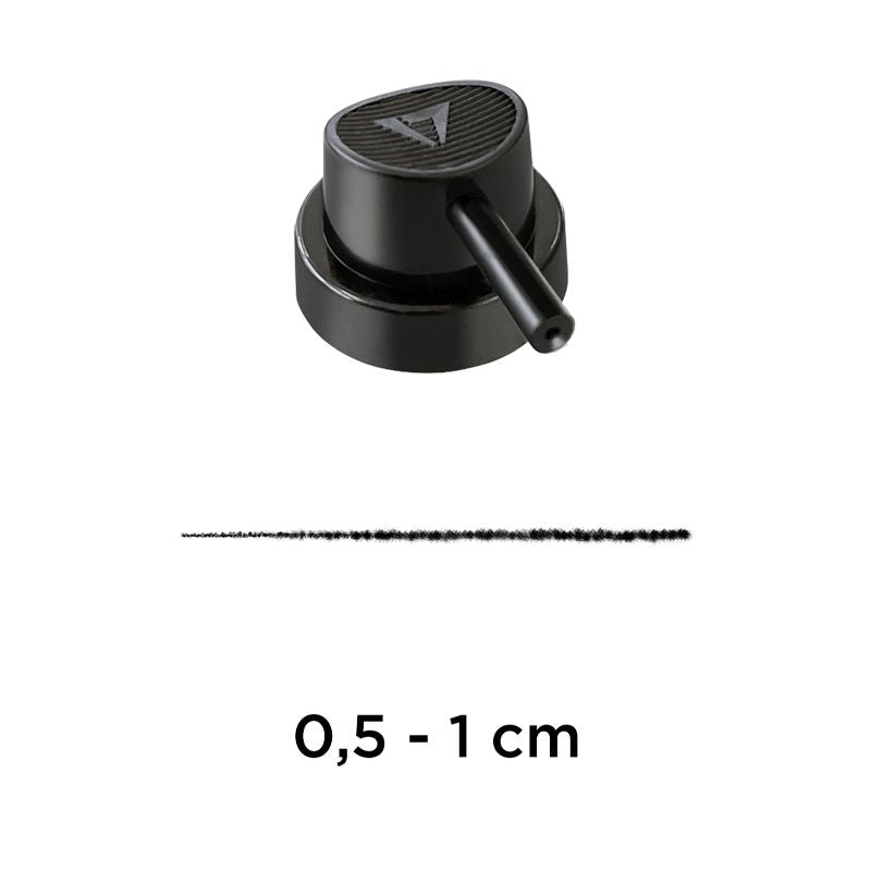 MOLOTOW SPRAY PAINT CAP SUPER SKINNY BLACK/NEEDLE PACK 5