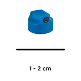 MOLOTOW SPRAY PAINT CAP GERMAN SKINNY BLUE/BLACK PACK 5