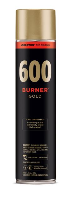 Molotow Burner Spray Paint Gold 600ml