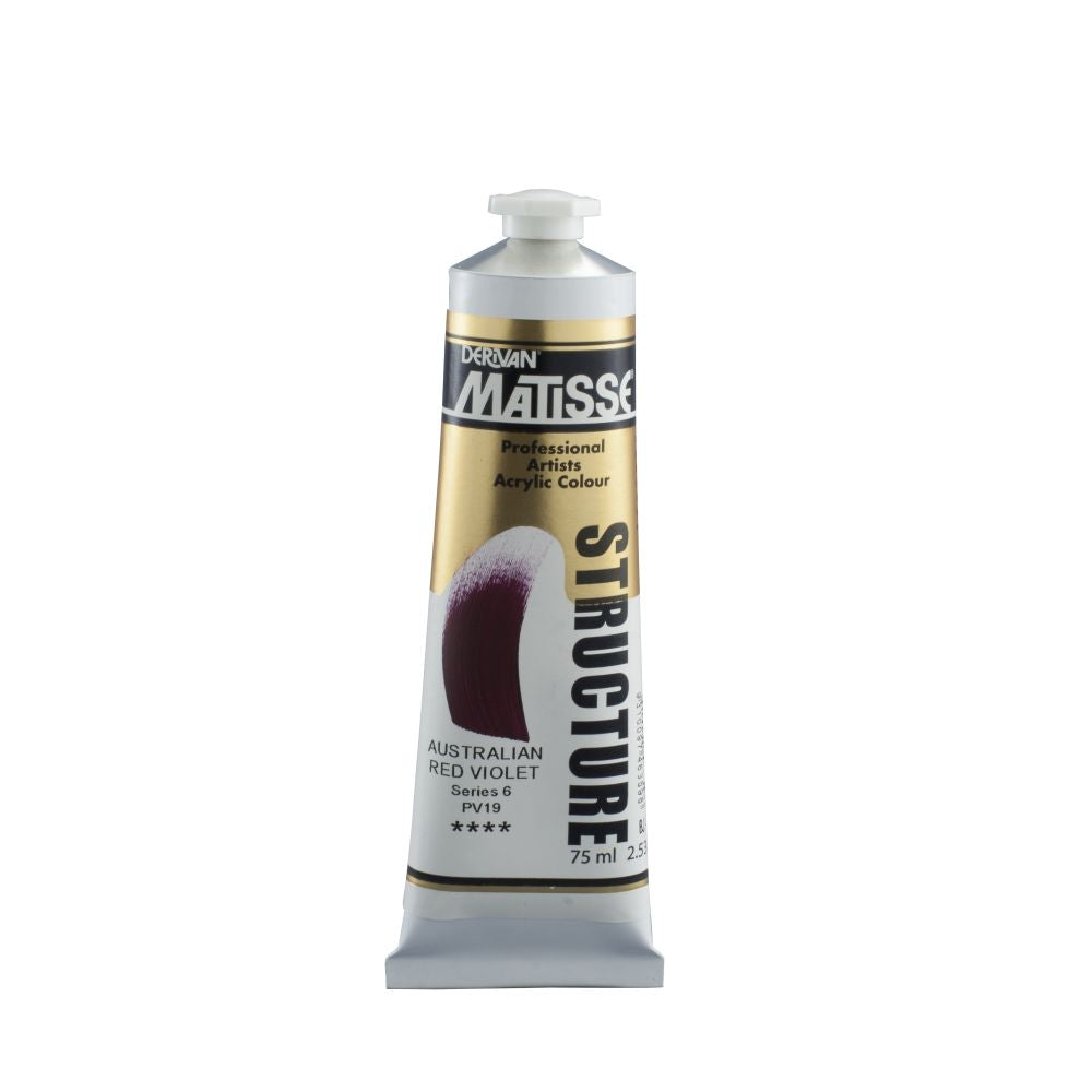 Matisse Structure Acrylic Paint Australian Red Violet S6
