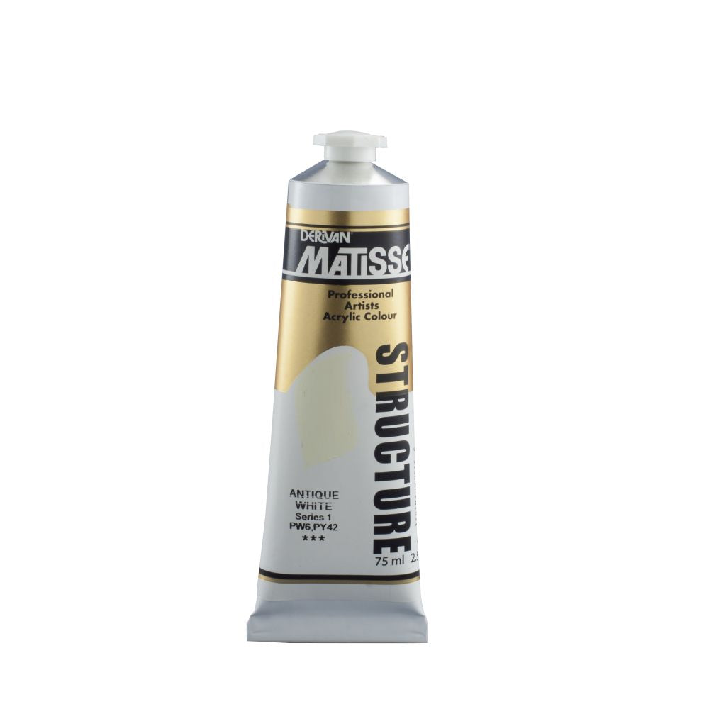 Matisse Structure Acrylic Paint Antique White S1
