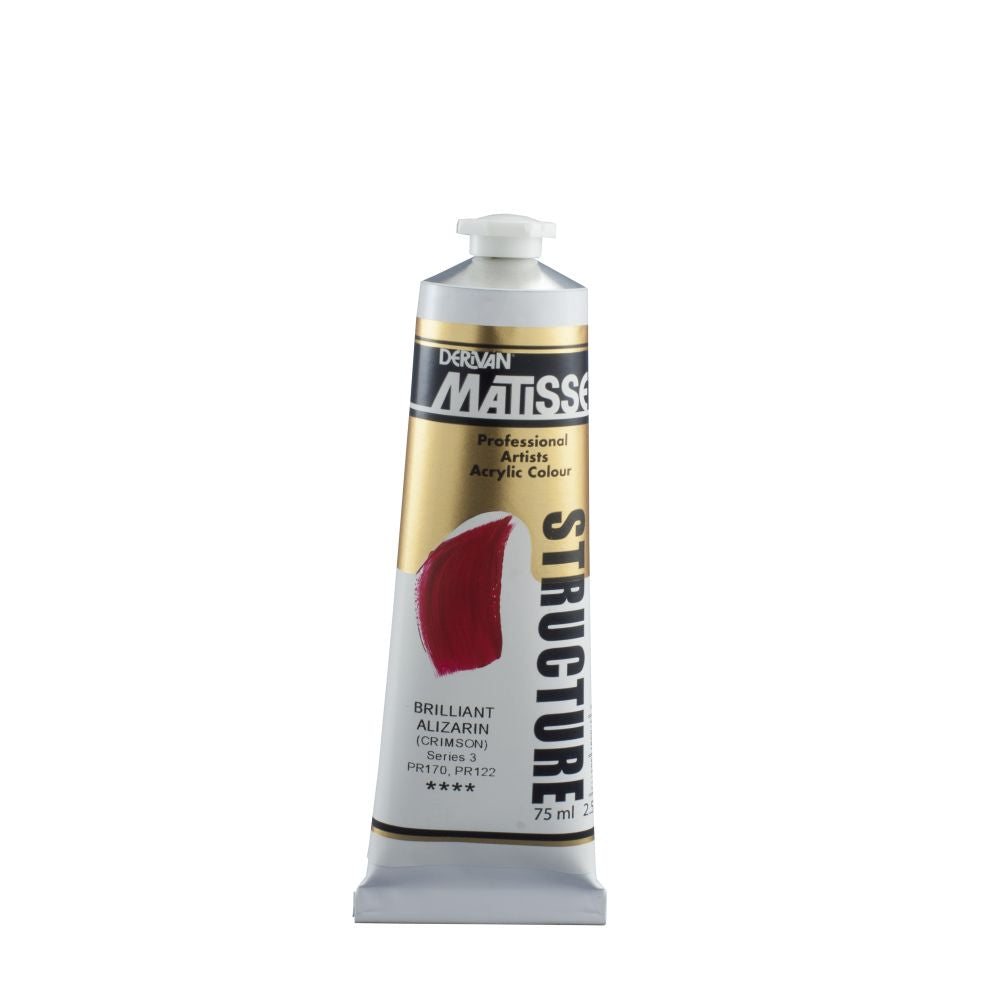 Matisse Structure Acrylic Paint Brilliant Alizarine Crim S3