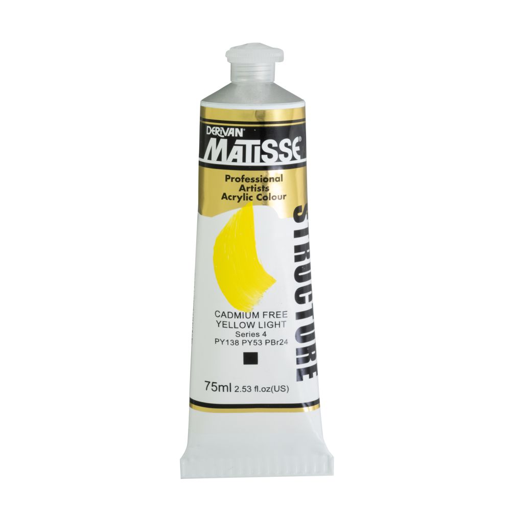 MATISSE STRUCTURE ACRYLIC PAINT CADMIUM FREE YELLOW LIGHT S4
