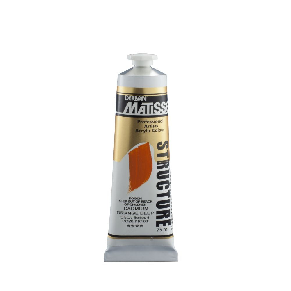 Matisse Structure Acrylic Paint Cadmium Orange Deep S4