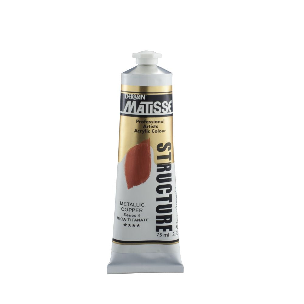 Matisse Structure Acrylic Paint Metallic Copper S4