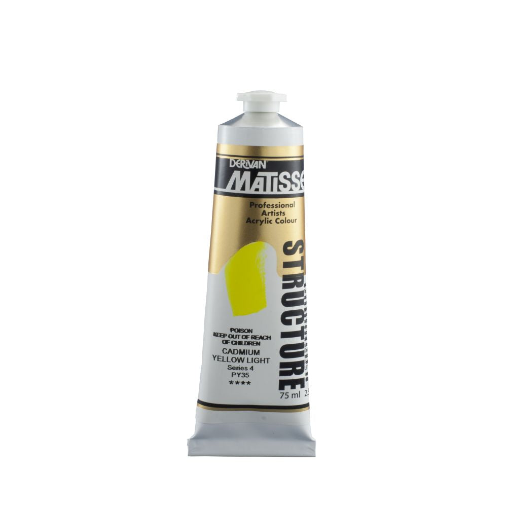 Matisse Structure Acrylic Paint Cadmium Yellow Light S4