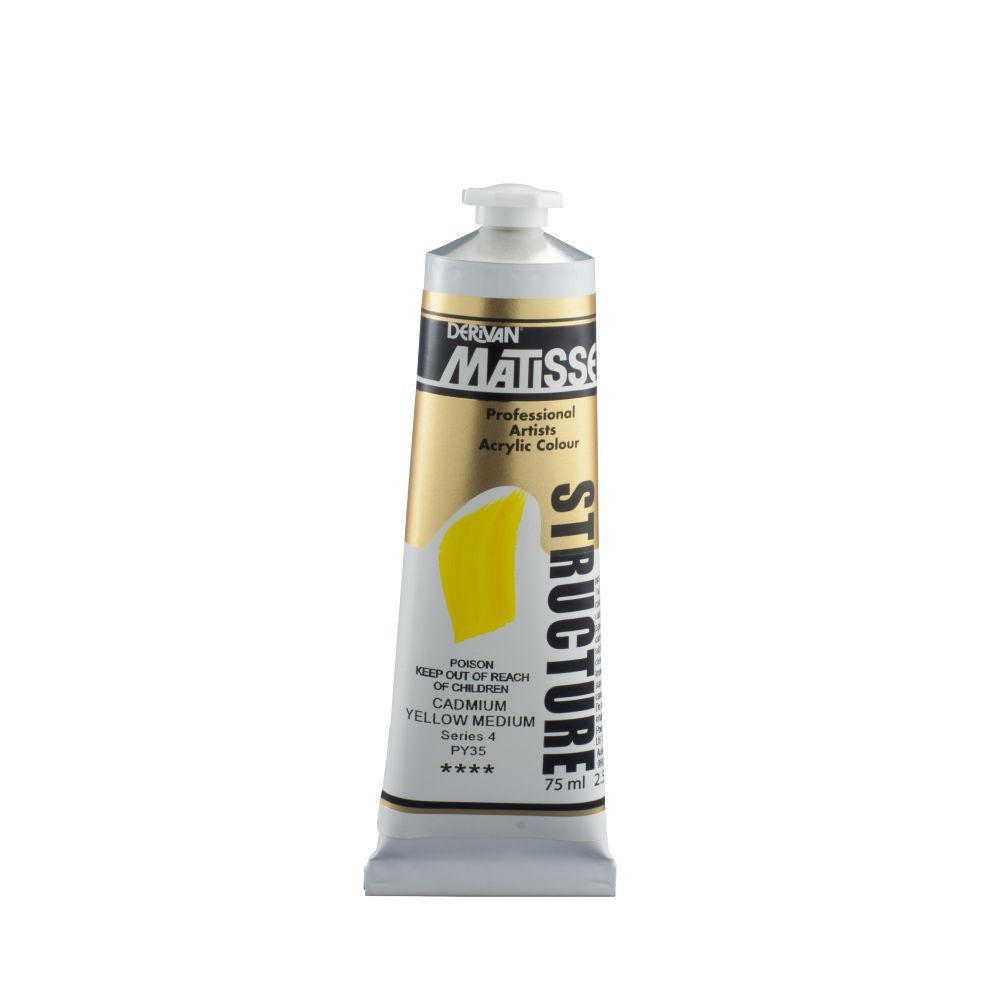 Matisse Structure Acrylic Paint Cadmium Yellow Med S4