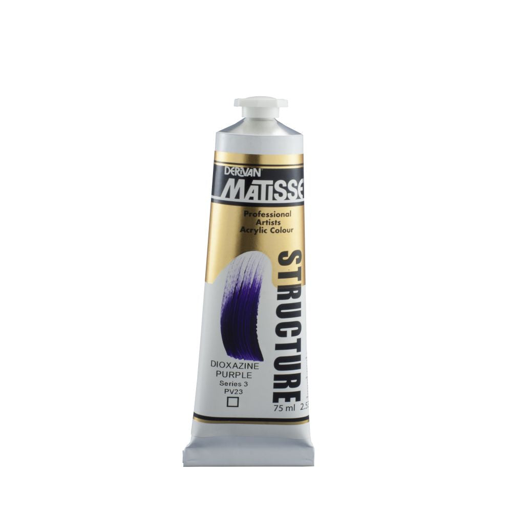 MATISSE STRUCTURE ACRYLIC PAINT DIOXAZINE PURPLE S3