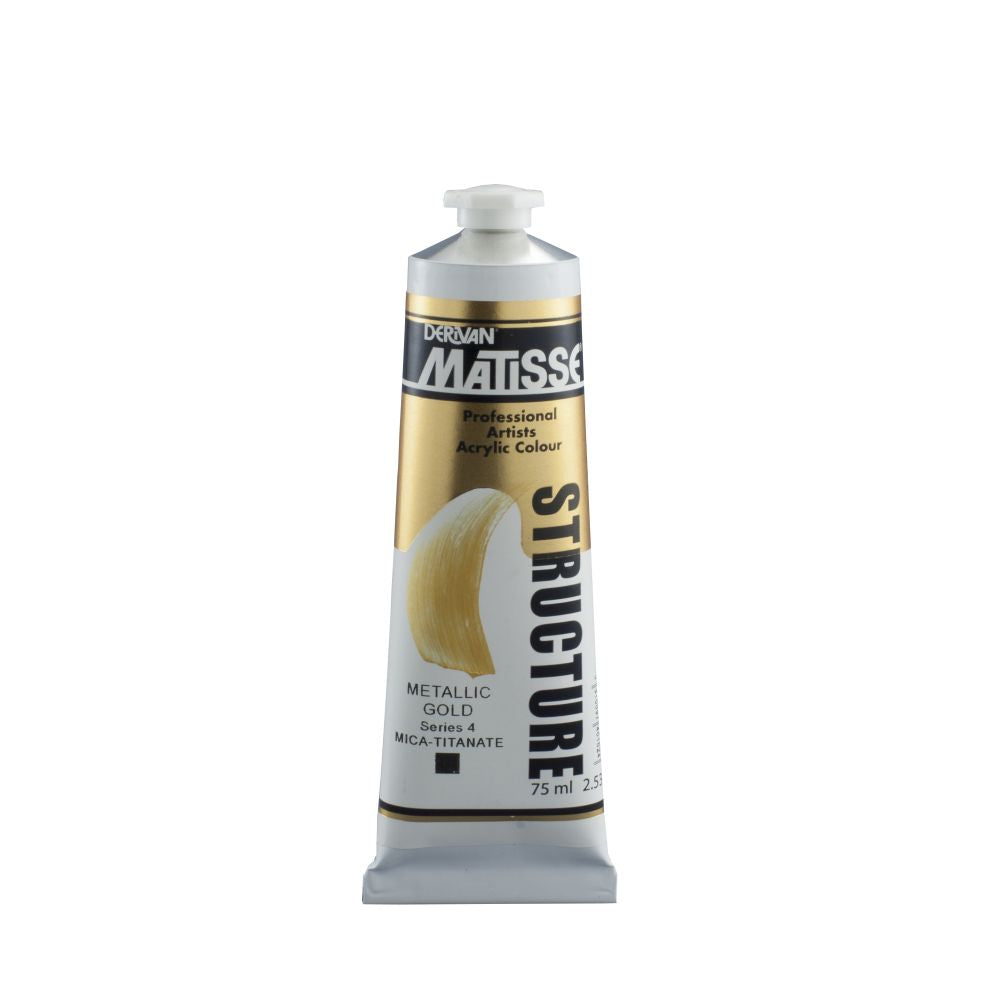 Matisse Structure Acrylic Paint Metallic Gold S4