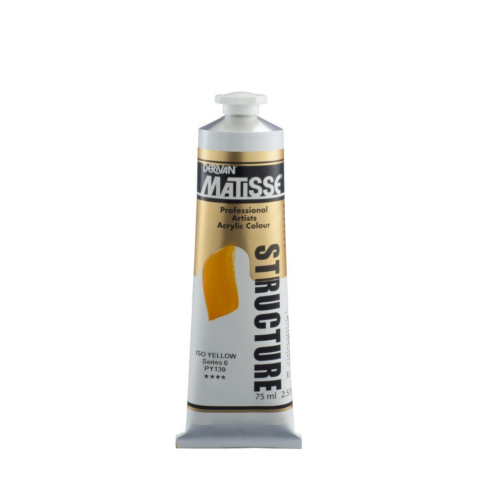 Matisse Structure Acrylic Paint Iso Yellow S6