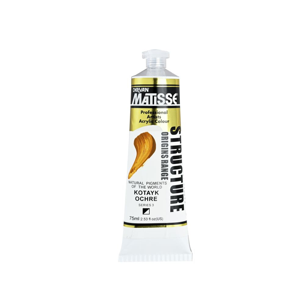 MATISSE STRUCTURE ACRYLIC PAINT KOTAYK OCHRE S3
