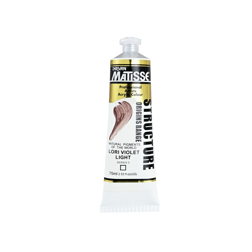 MATISSE STRUCTURE ACRYLIC PAINT LORI VIOLET LIGHT S3