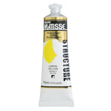 MATISSE STRUCTURE ACRYLIC PAINT LEMON YELLOW S3