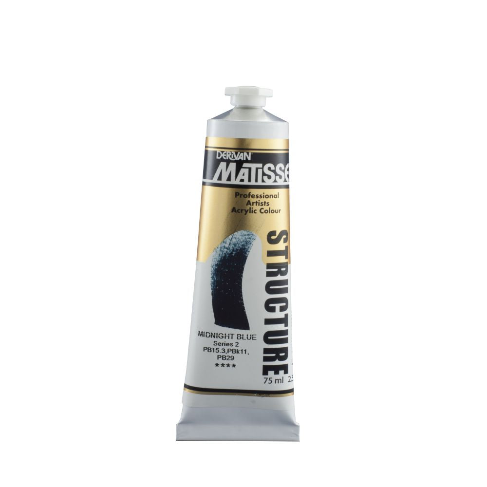 Matisse Structure Acrylic Paint Midnight Blue S2