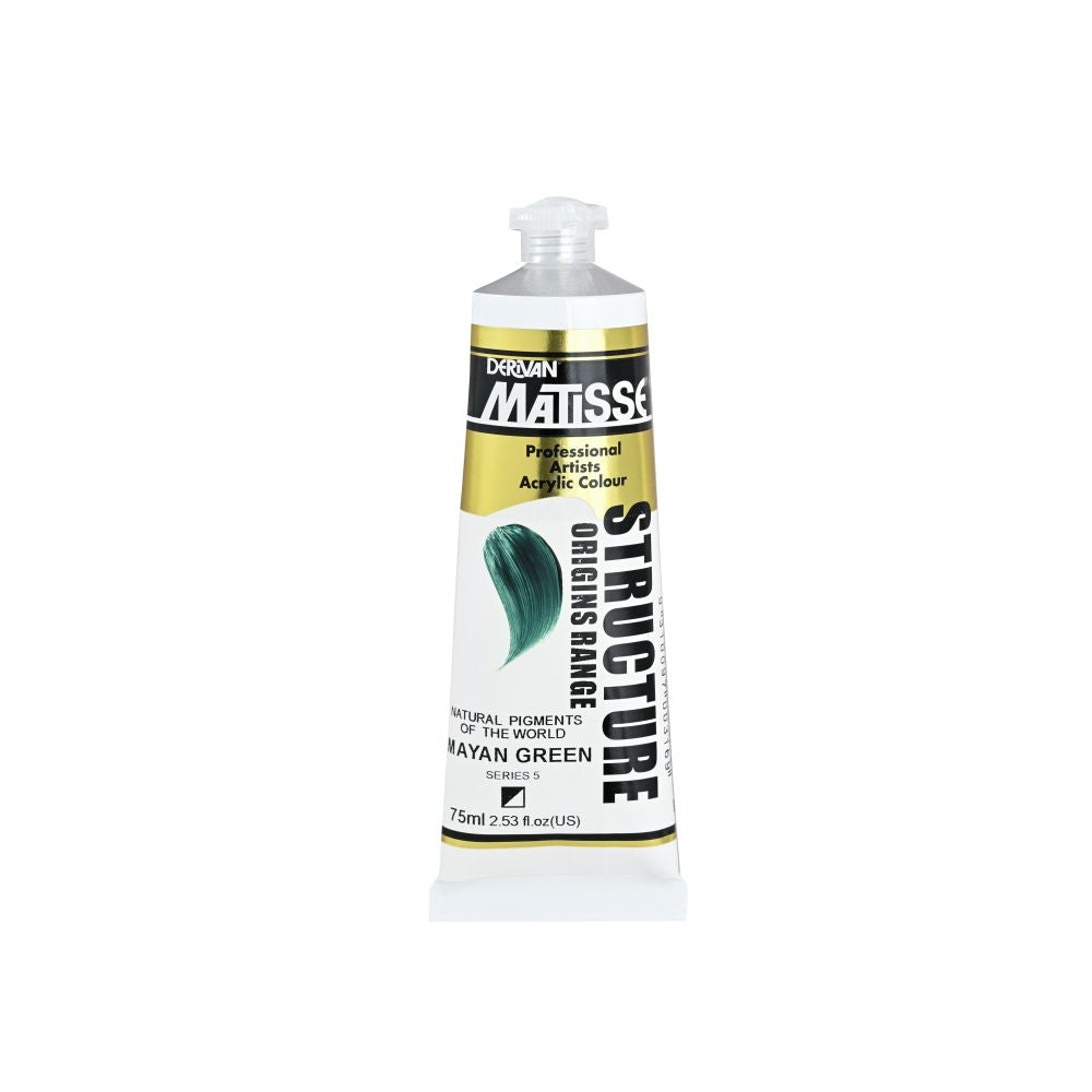 MATISSE STRUCTURE ACRYLIC PAINT MAYAN GREEN S5