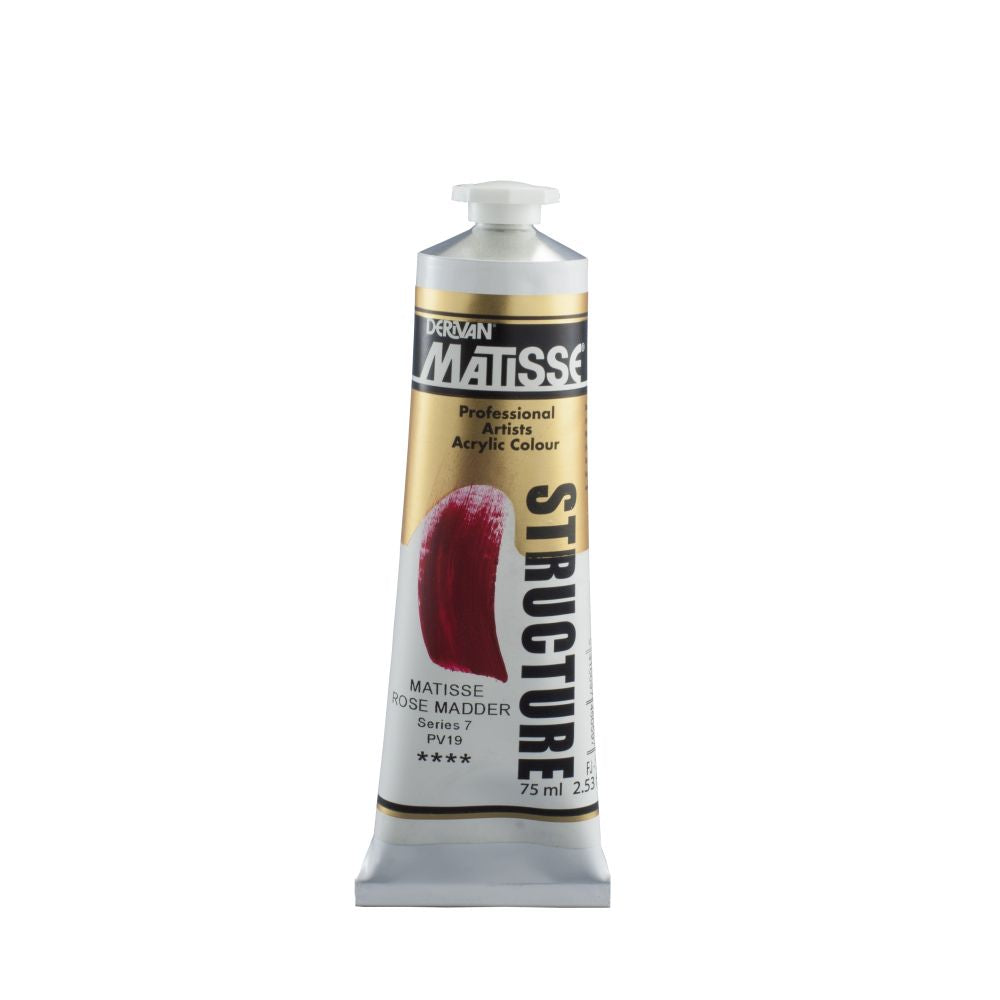Matisse Structure Acrylic Paint Matisse Rose Madder S7