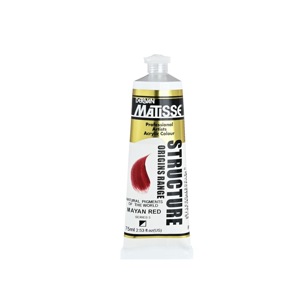 MATISSE STRUCTURE ACRYLIC PAINT MAYAN RED S5