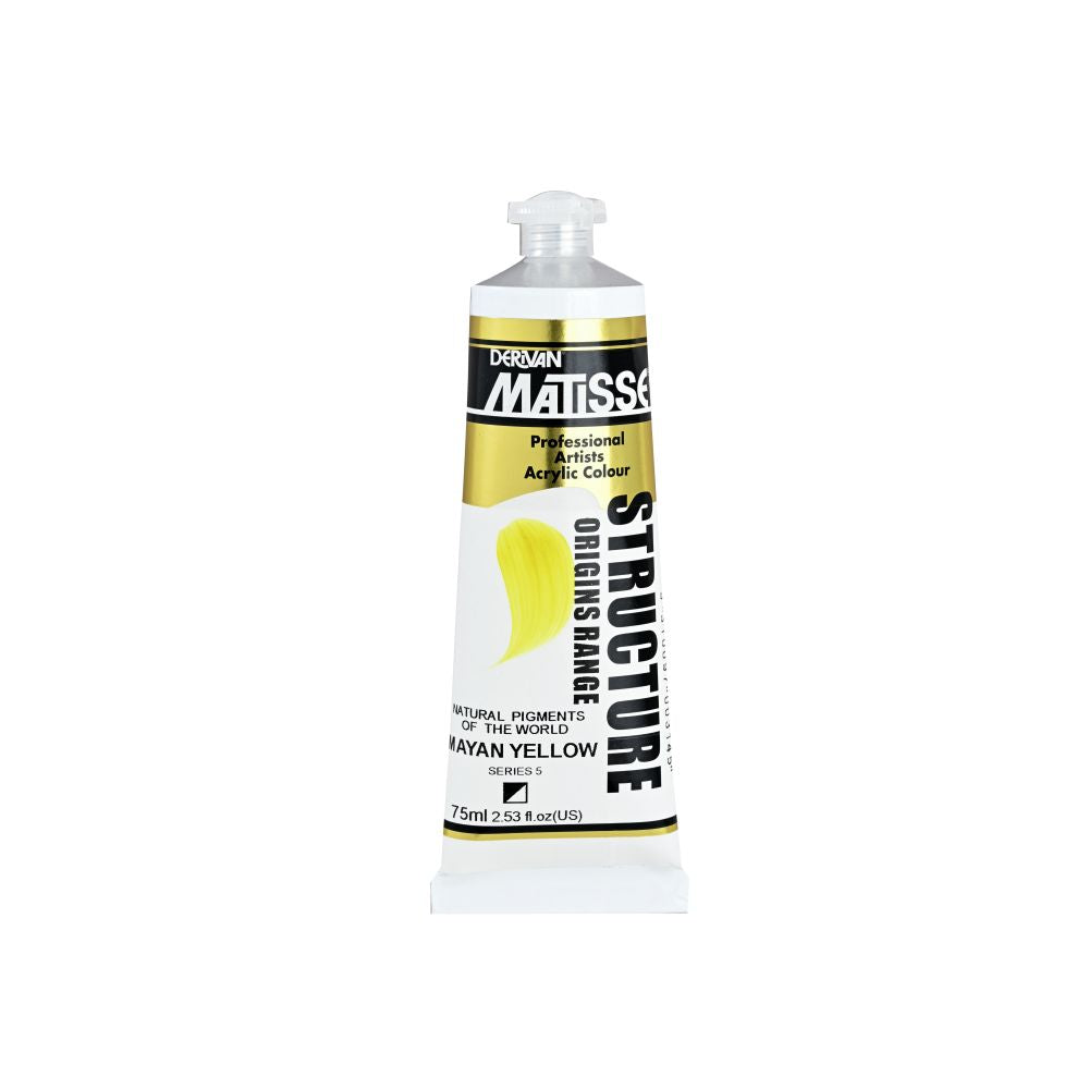 MATISSE STRUCTURE ACRYLIC PAINT MAYAN YELLOW S5