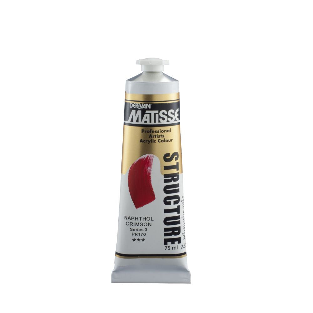 Matisse Structure Acrylic Paint Napthol Crimson S3