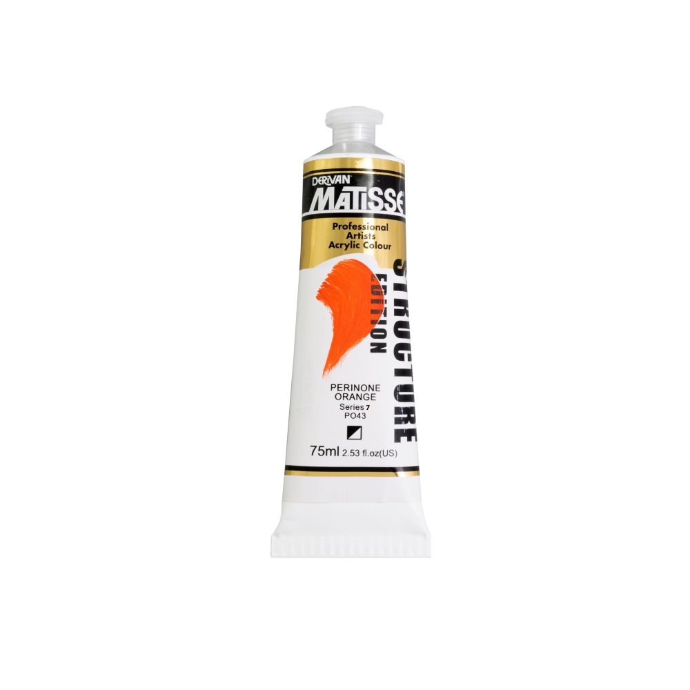 MATISSE STRUCTURE ACRYLIC PAINT PERINONE ORANGE S4