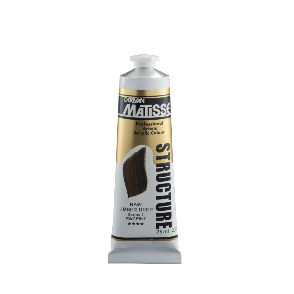 Matisse Structure Acrylic Paint Raw Umber Deep S1