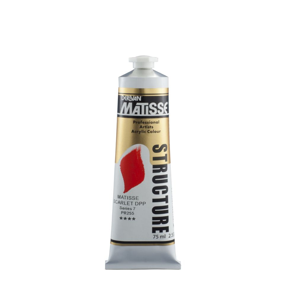 Matisse Structure Acrylic Paint Matisse Scarlet Deep S7