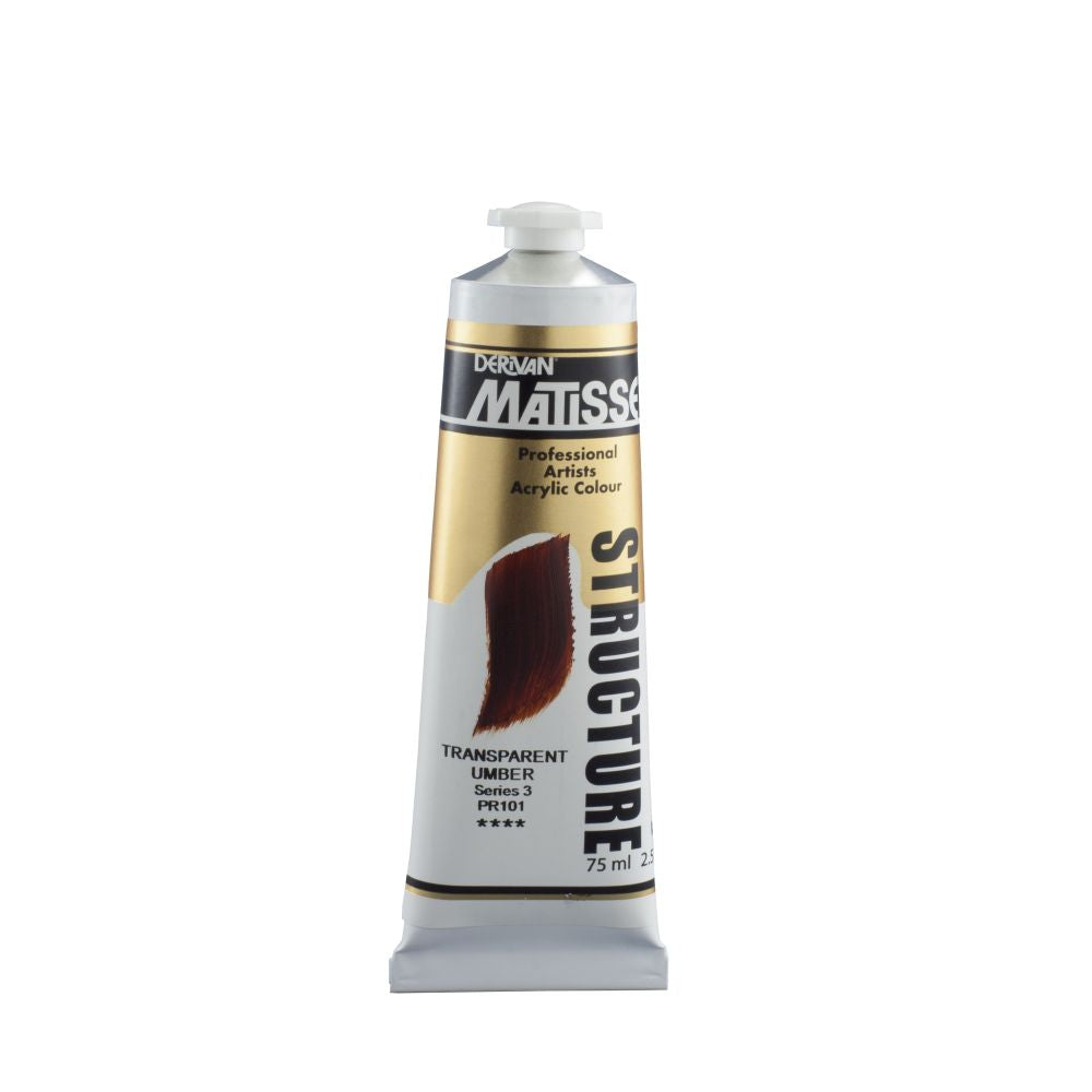 Matisse Structure Acrylic Paint Transparent Umber S3