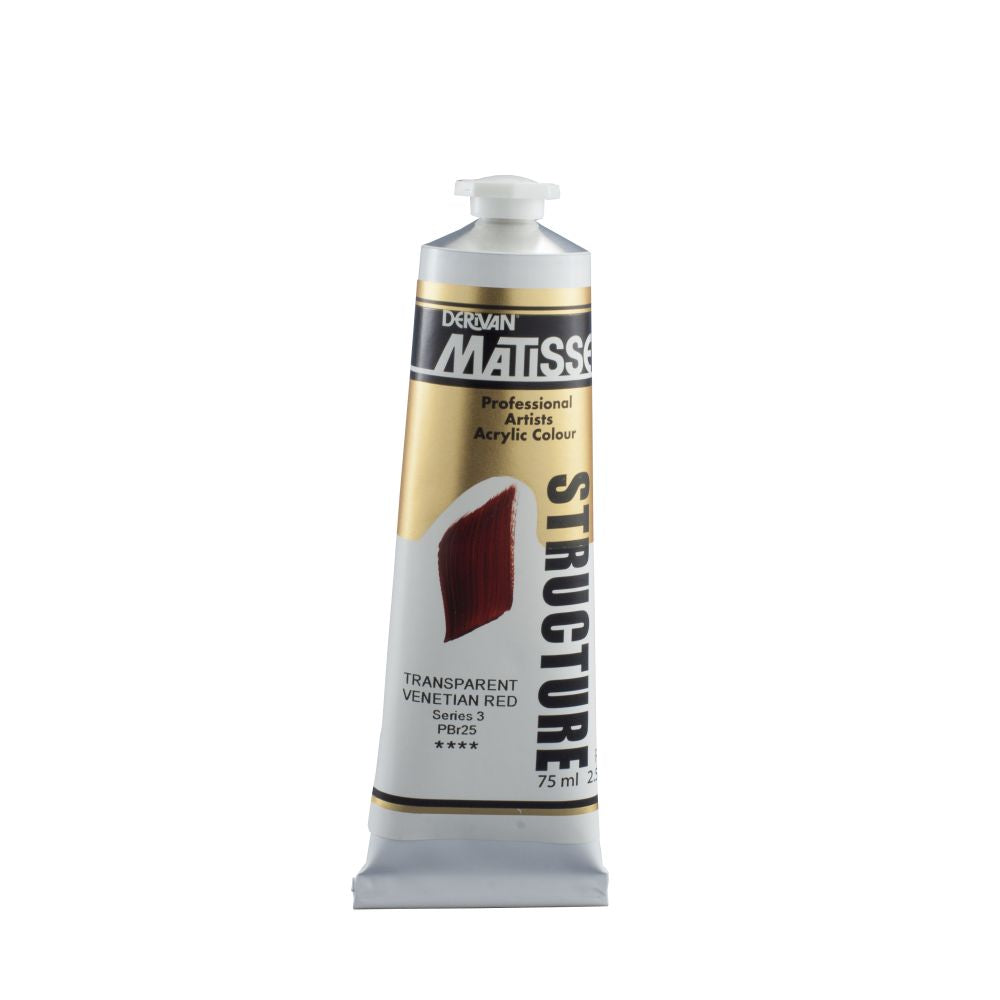Matisse Structure Acrylic Paint Trans Venetian Red S3