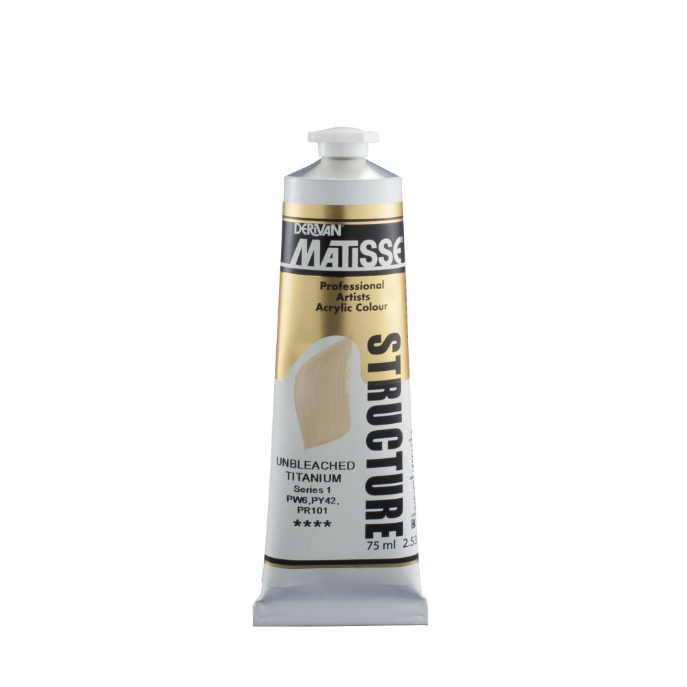Matisse Structure Acrylic Paint Unbleached Titanium S1