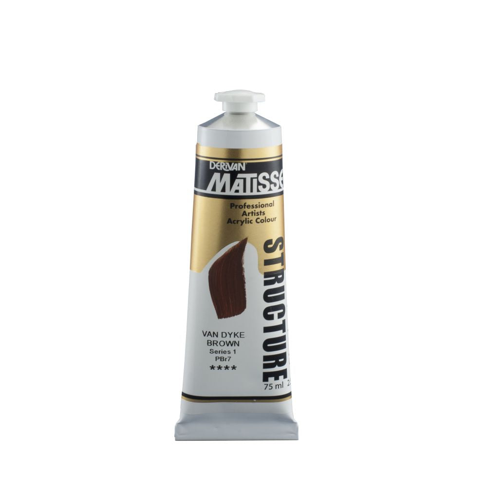 Matisse Structure Acrylic Paint Van Dyke Brown S1