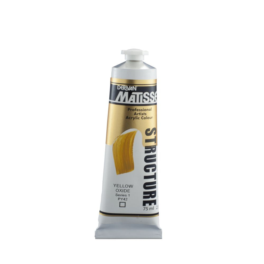 Matisse Structure Acrylic Paint Yellow Oxide S1