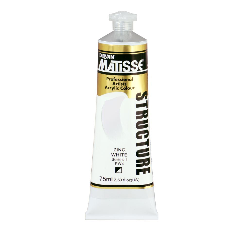 MATISSE STRUCTURE ACRYLIC PAINT ZINC WHITE S1
