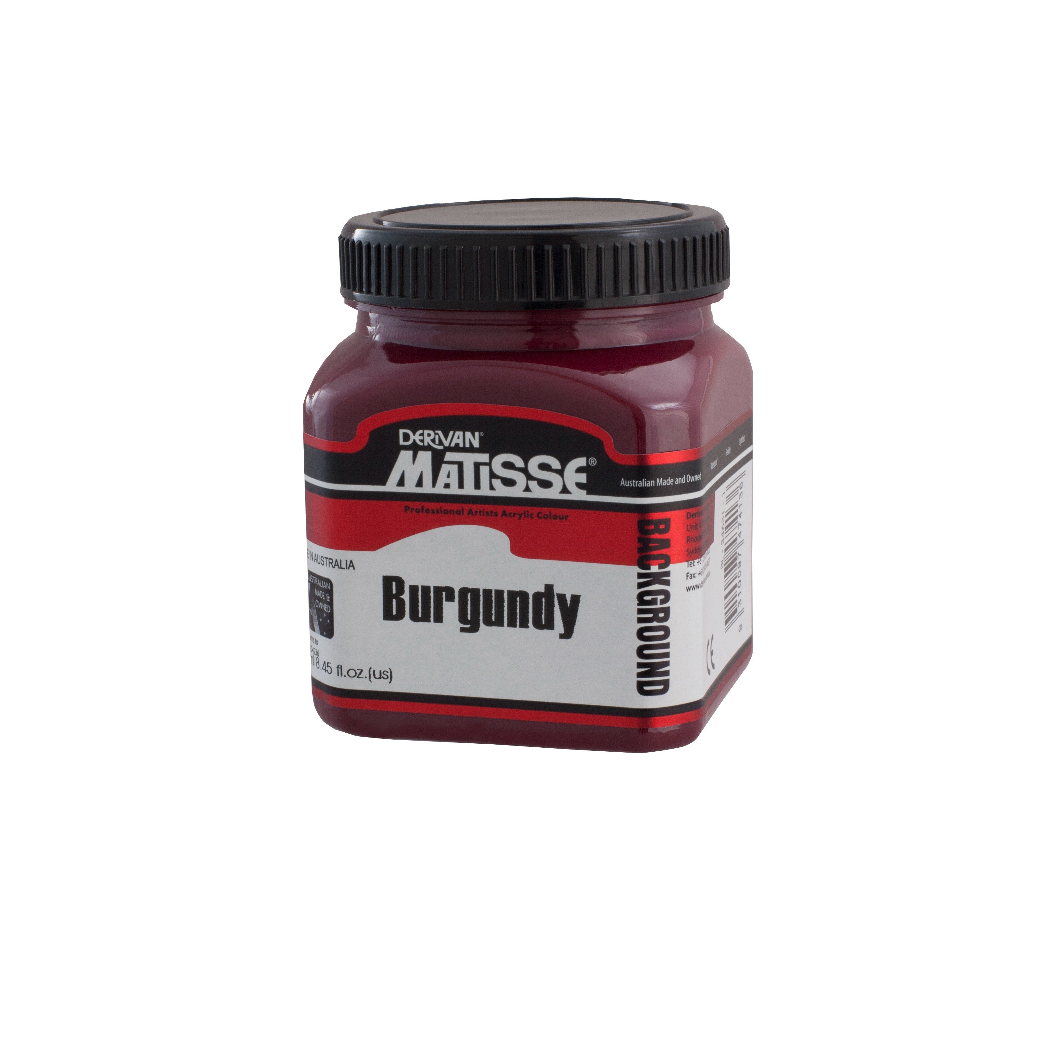 MATISSE BACKGROUND ACRYLIC PAINT BURGUNDY