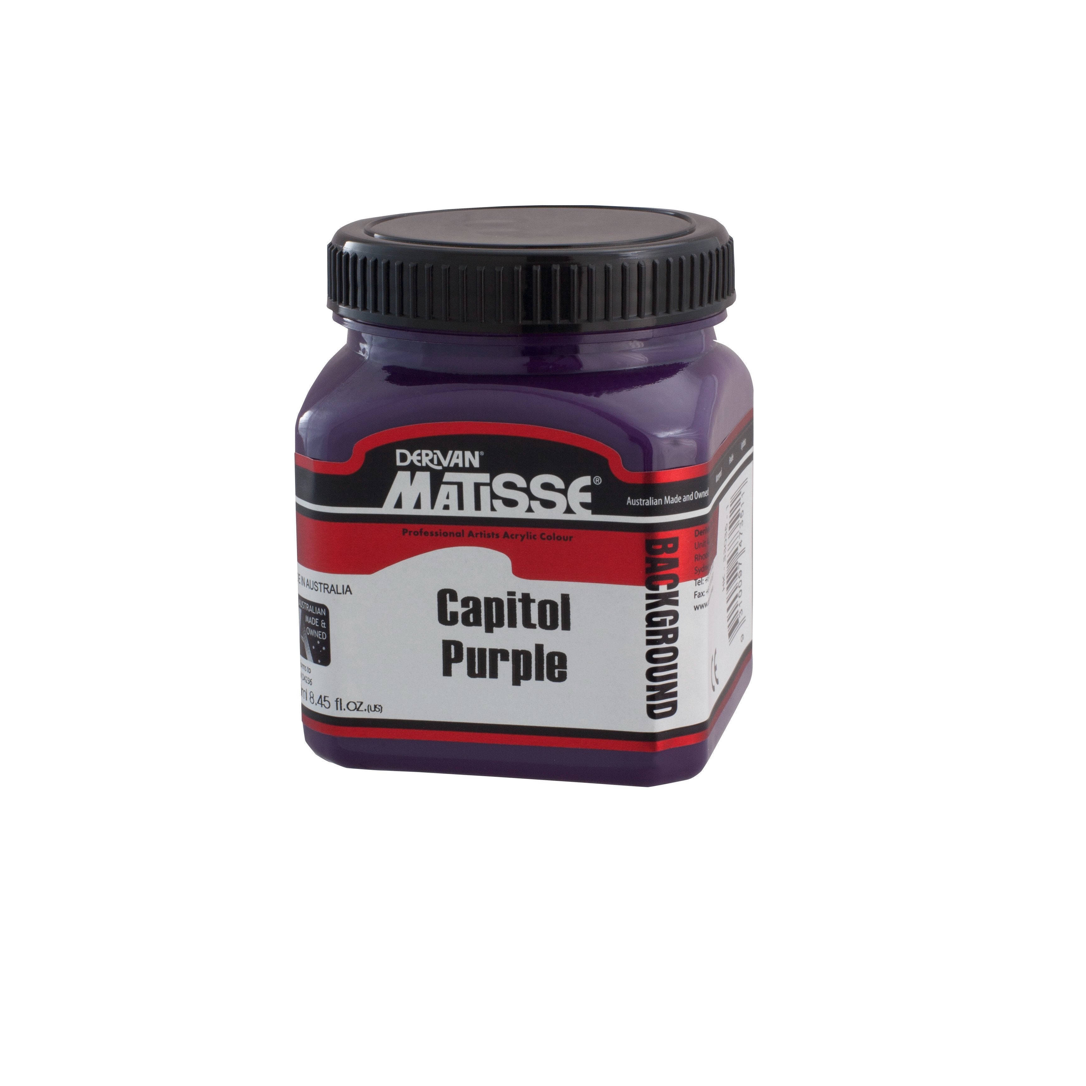 MATISSE BACKGROUND ACRYLIC PAINT CAPITOL PURPLE
