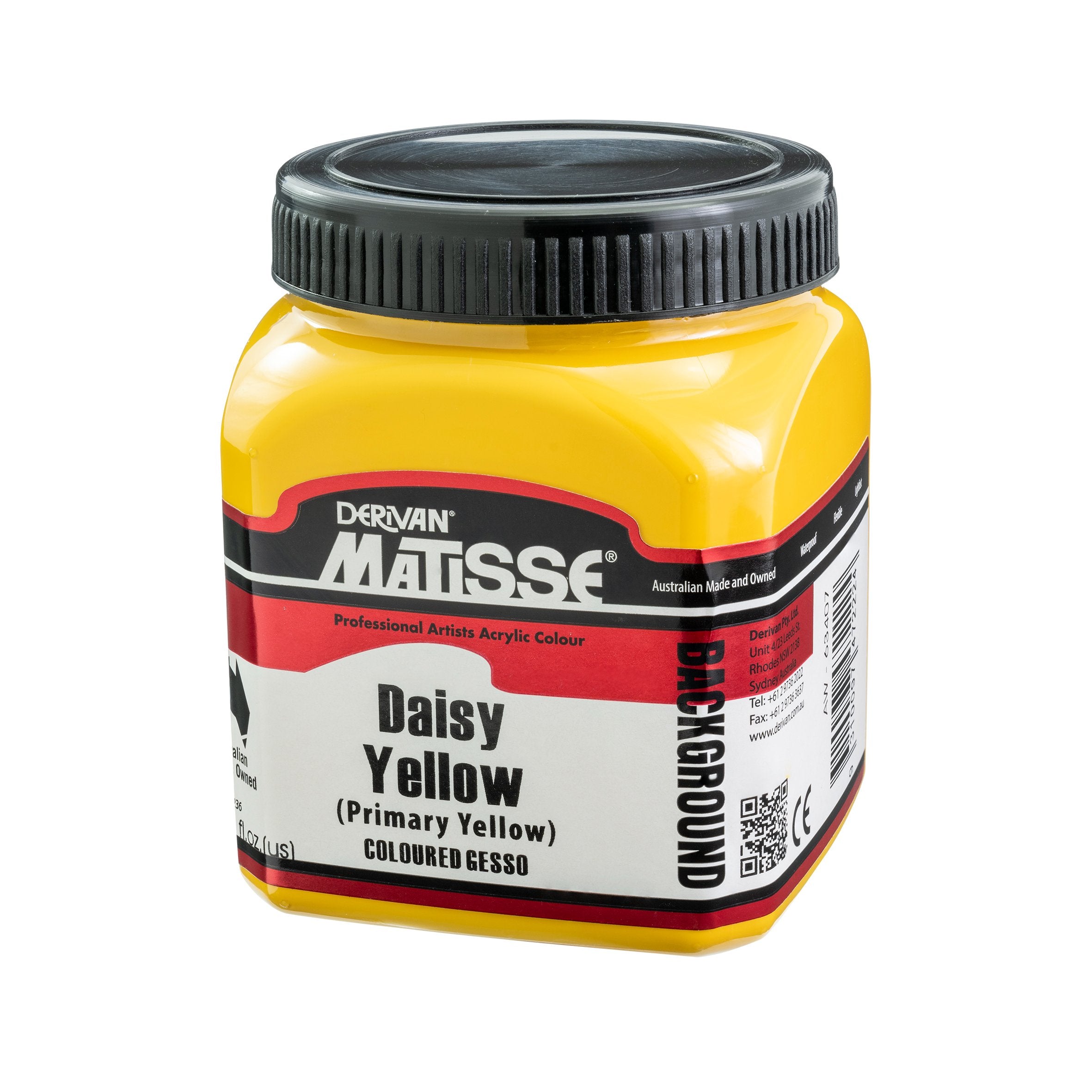 MATISSE BACKGROUND ACRYLIC PAINT PRIMARY YELLOW