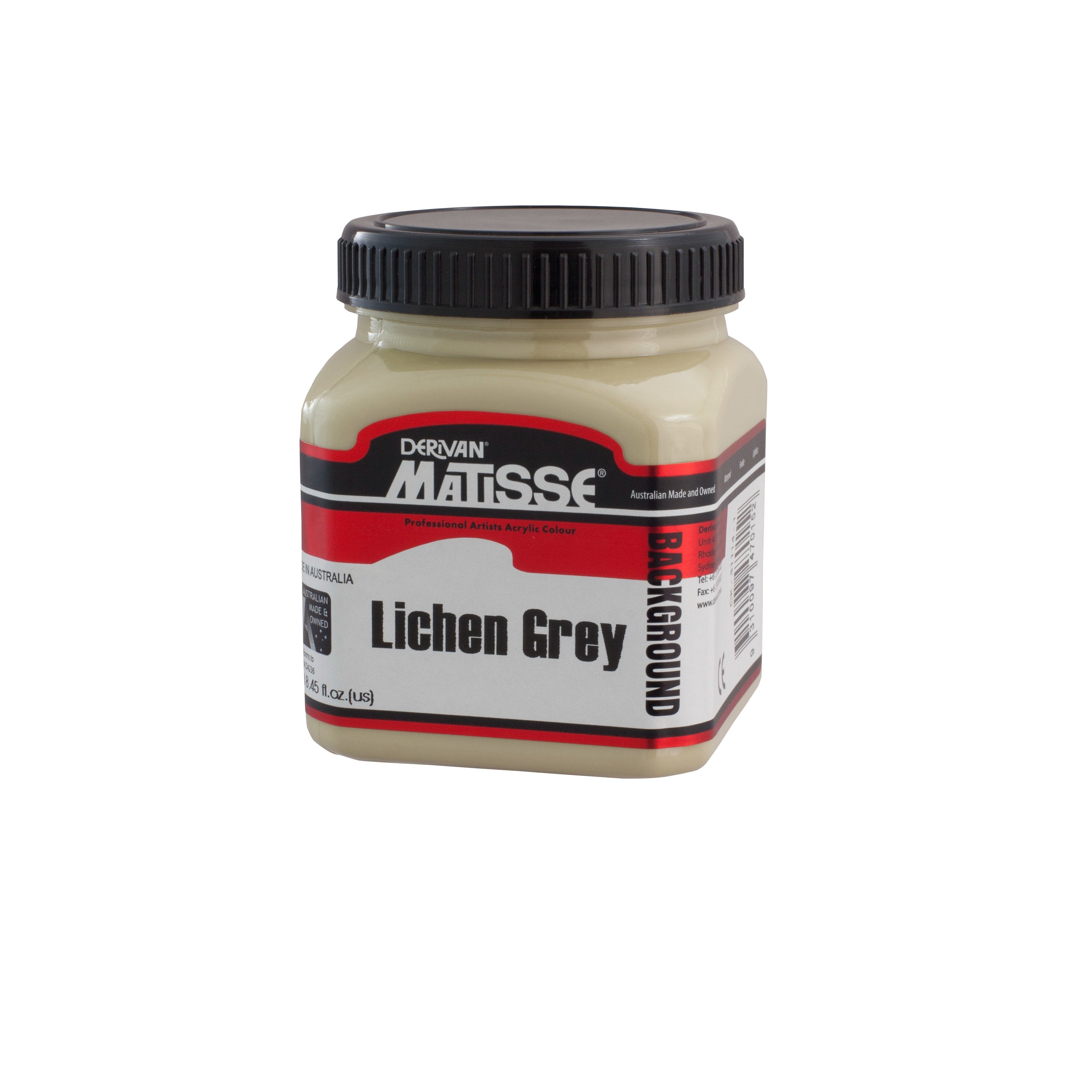 MATISSE BACKGROUND ACRYLIC PAINT LICHEN GREY