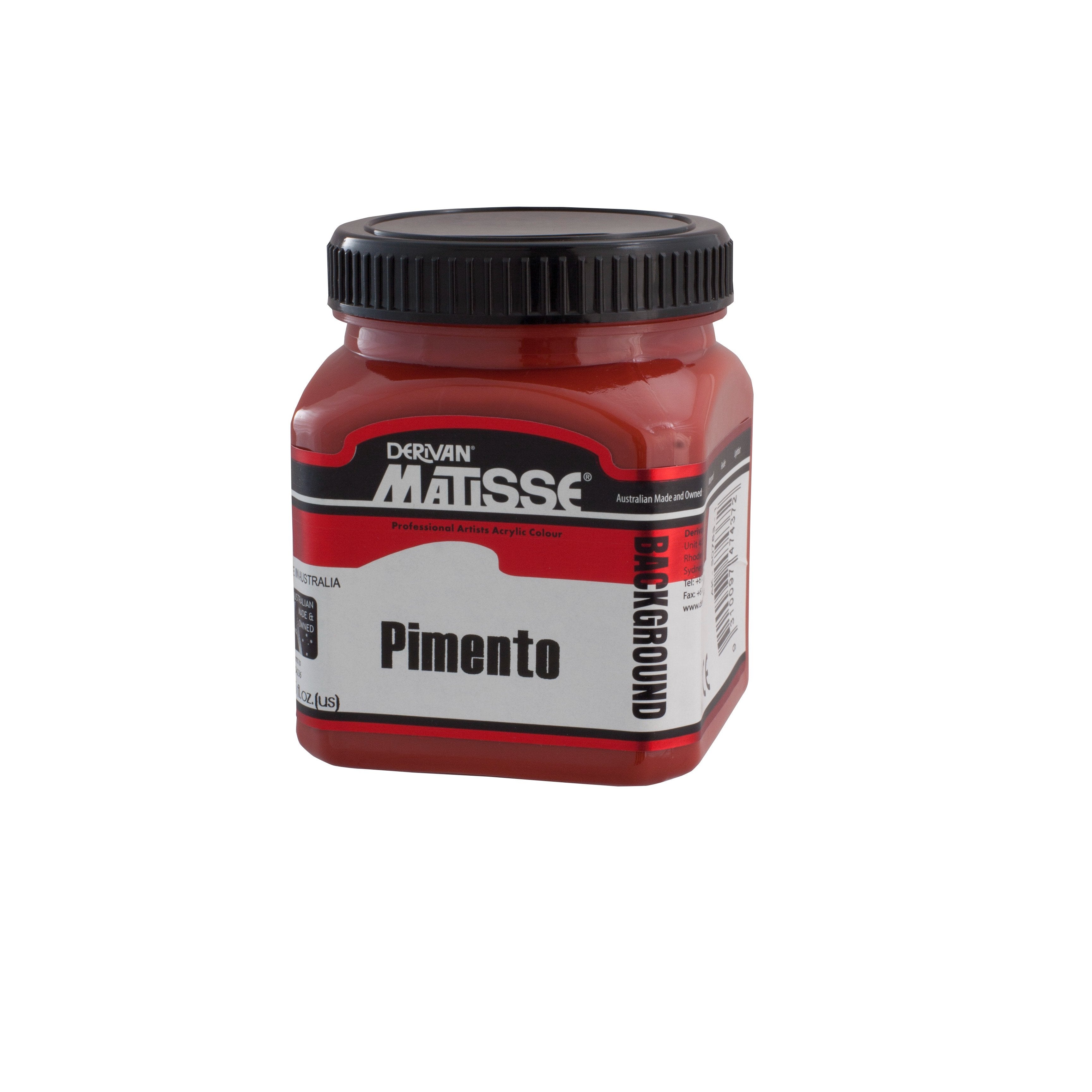 MATISSE BACKGROUND ACRYLIC PAINT PIMENTO