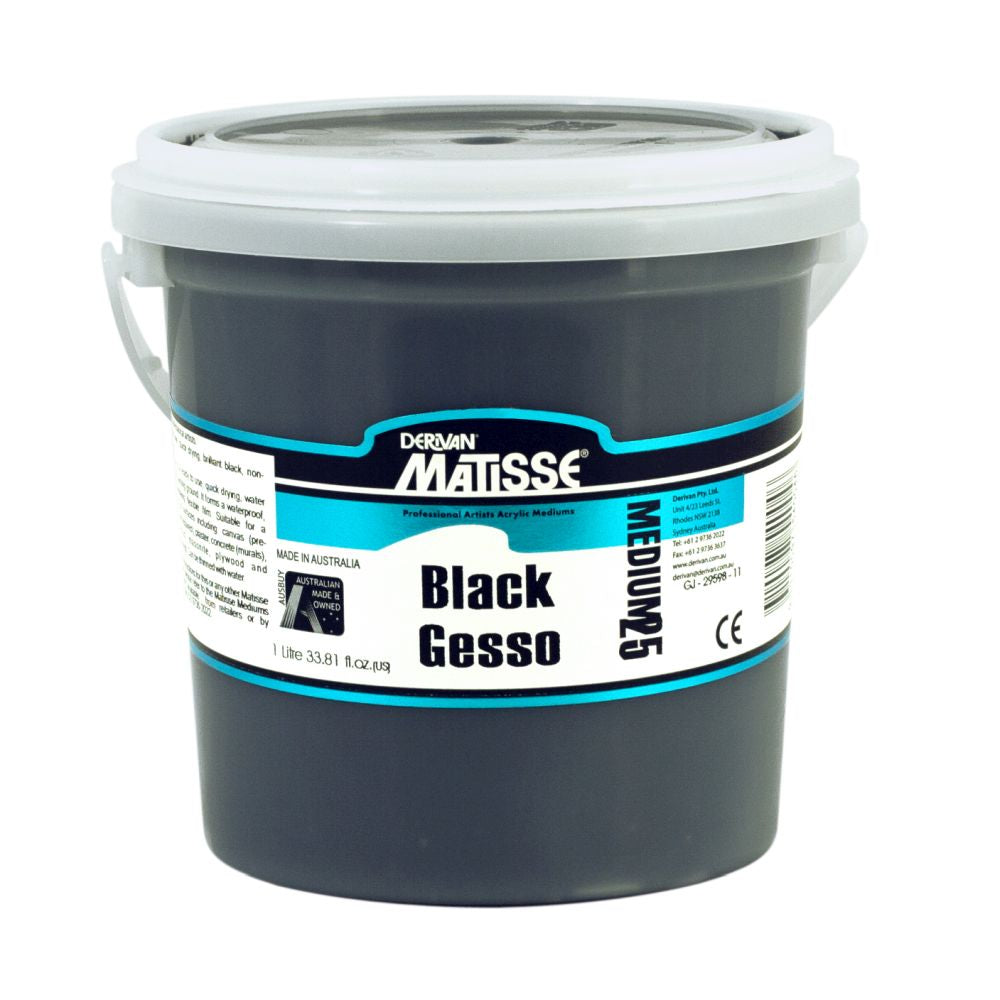 MATISSE ACRYLIC MEDIUM MM25 GESSO BLACK