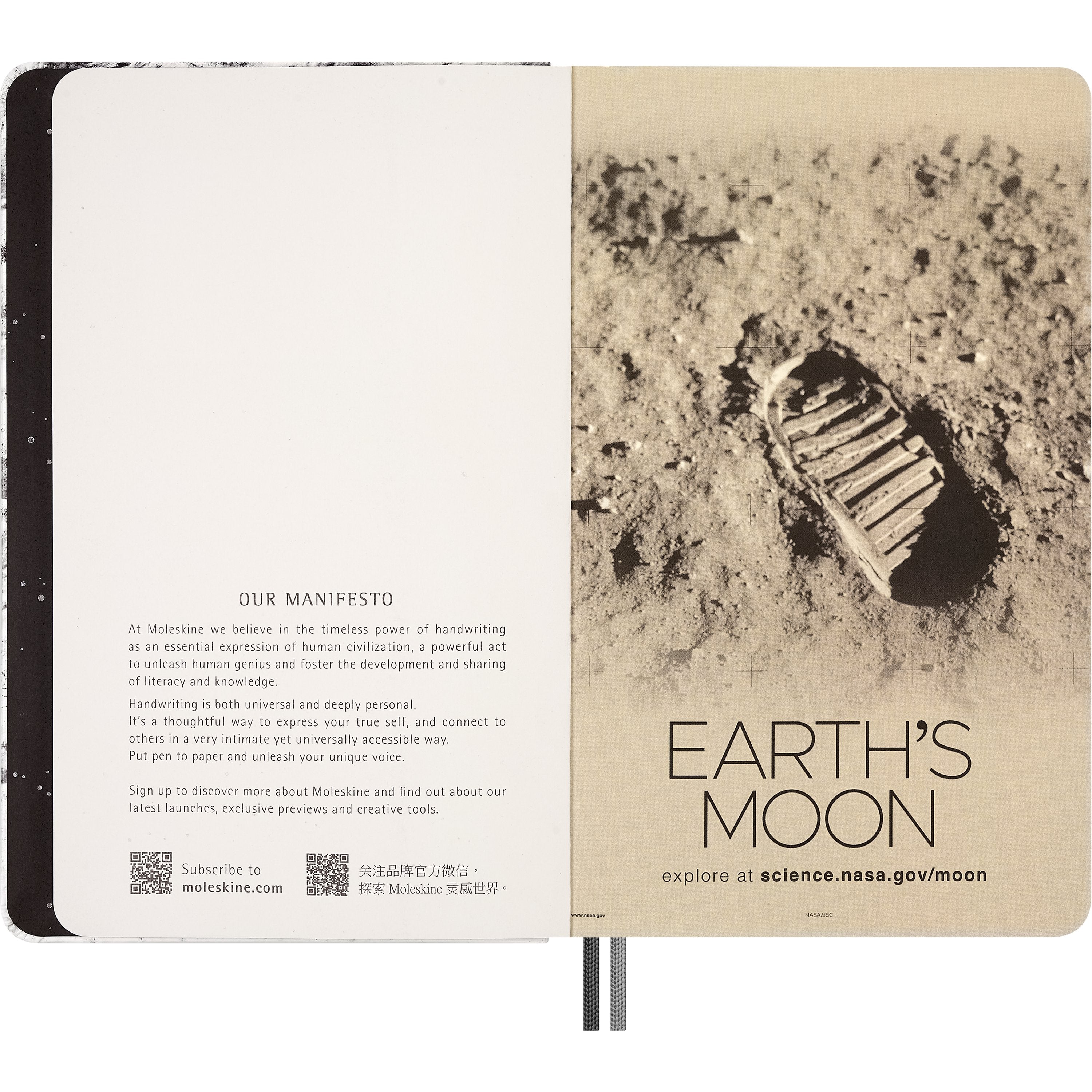MOLESKINE LTD NASA LARGE HARD COVER NOTEBOOK