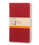 Moleskine Cahier Journal Red Packet 3 Ruled Large