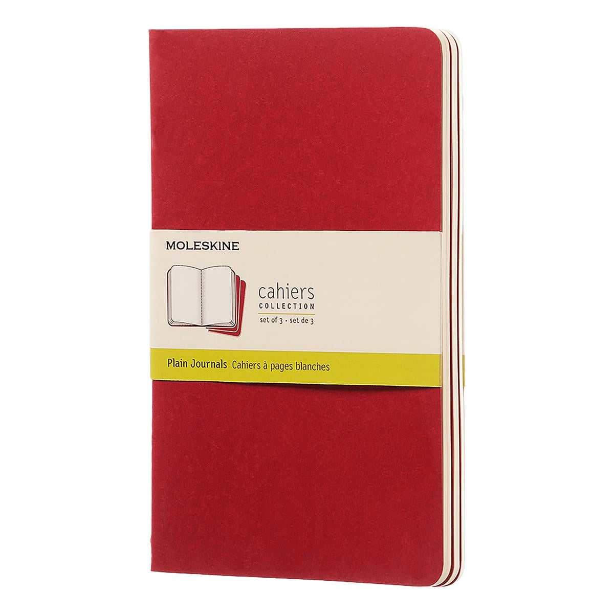 Moleskine Cahier Journal Red Packet 3 Plain