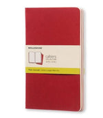 Moleskine Cahier Journal Red Packet 3 Plain Large
