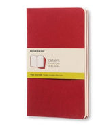 Moleskine Cahier Journal Red Packet 3 Plain Large